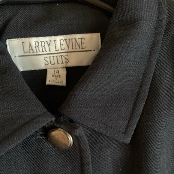Larry Levine Navy Blue Women Jacket - Picture 3 of 3